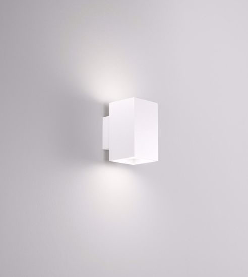 Applique per pareti bianco quadrato 2 luci moderna luminosa