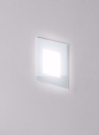 Segnapasso da incasso led 3w 3000k per esterno bianco isyluce vetronotte