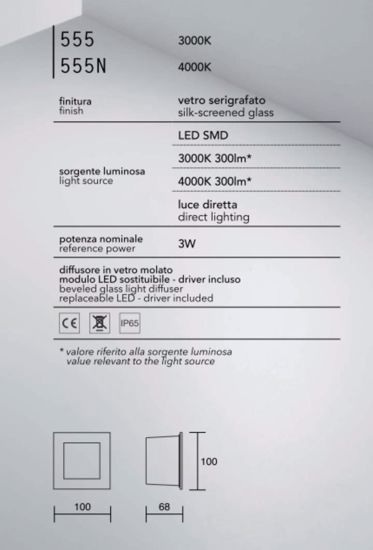 Segnapasso da incasso led 3w 3000k per esterno bianco isyluce vetronotte