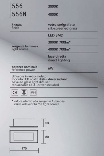 Segnapasso led vetronotte affralux bianco per interno esterno 6w 4000k