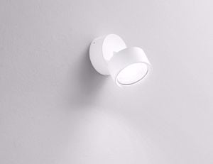 Faretto bianco led 12w 3000k da parete soffitto cucina orientabile