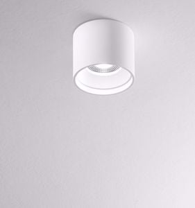 Faretto led cilindro nero da soffitto 16w 3000k isyluce focus