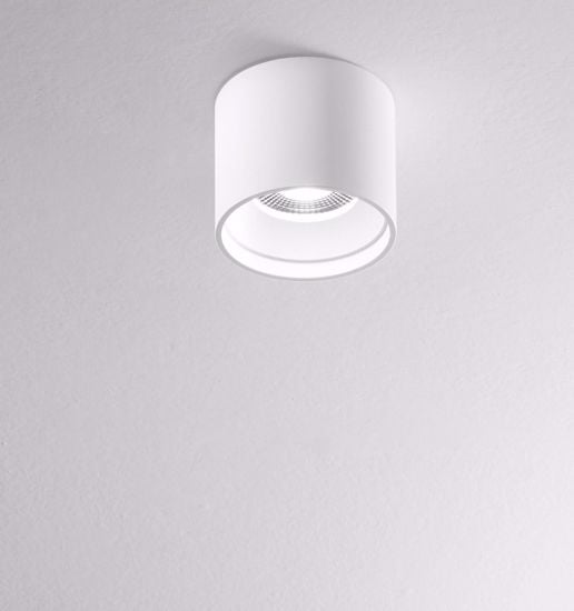 Faretto led cilindro nero da soffitto 16w 3000k isyluce focus