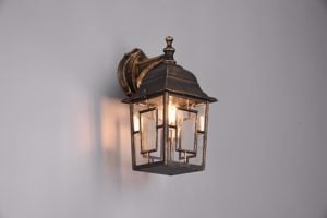 Applique da esterno lanterna classica ruggine antico rustico
