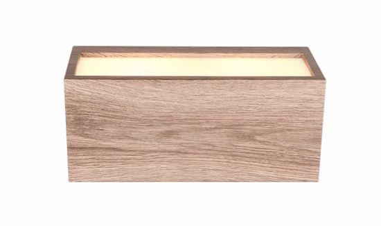 Applique per estero effetto legno rettangolare moderna