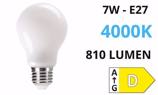 Toplight lampadina led 7w 4000k 810 lumen goccia bianca ottica 320&deg;