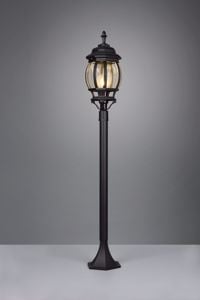 Lampione classico da giardino nero stile antico