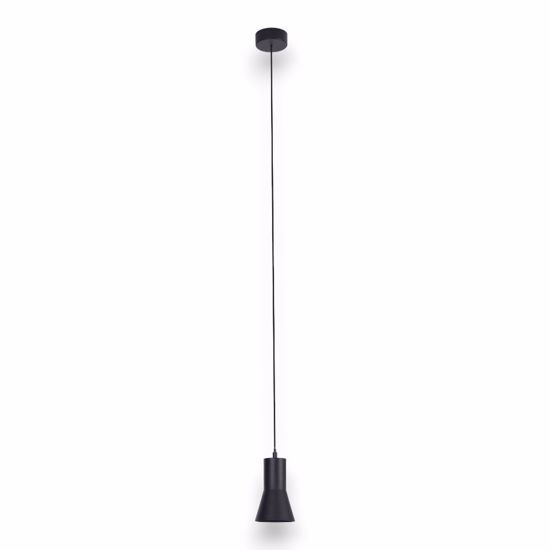 Lampada led nero cono pendente per bancone cucina moderna led 3000k 6w