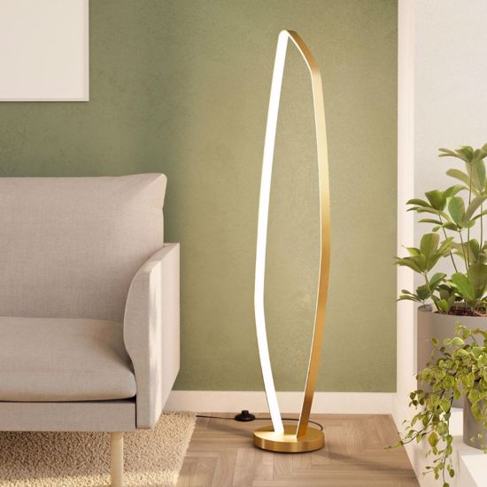 Piantana oro ottone design moderna led 25w 3000k