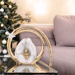 Statuina presepe di natale moderno vortice oro h30 bongelli preziosi