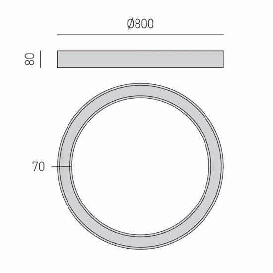 Plafoniera led rotonda oro opaco 60w 3000k gea luce