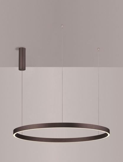 Lampadario moderno marrone caffe led 3000k per soggiorno