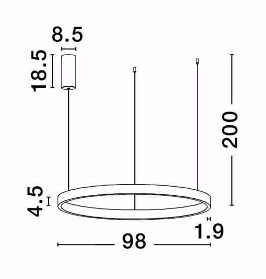 Lampadario moderno marrone caffe led 3000k per soggiorno