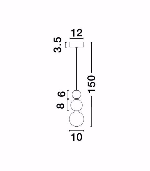 Lampada a sospensione oro perle di vetro per comodino camera da letto