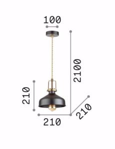 Eris-1 sp1 ideal lux lampada a sospension per isola cucina bianca