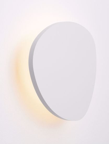 Applique sagomato da parete bianco design moderno led 6w 3000k