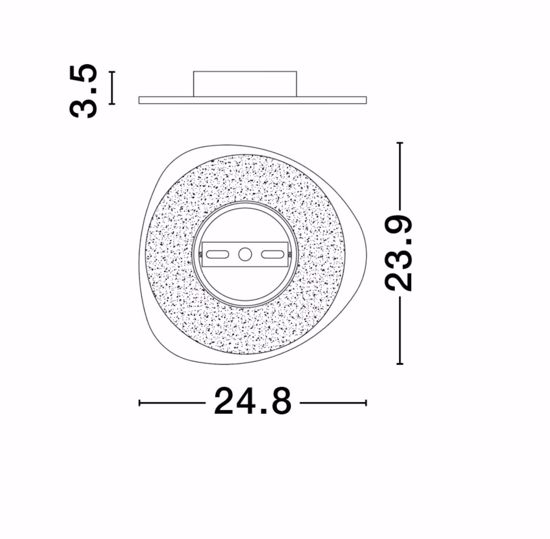 Applique da parete per interni bianca design moderna 12w 3000k