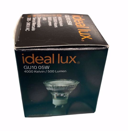 Ideal lux lampadina led gu10 5w 4000k 500 lumen 31&deg; dimmerabile