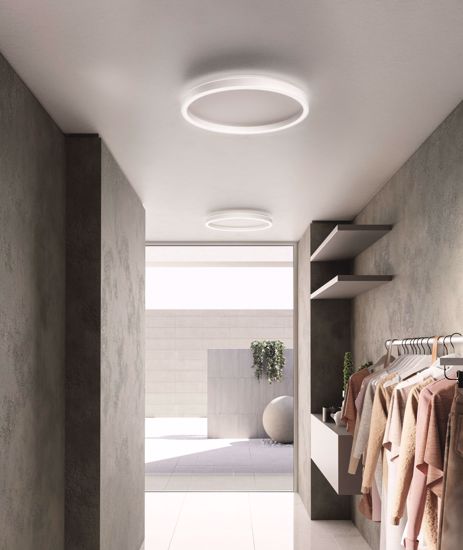 Gea luce aela p-g bianco plafoniera led 72w 3000k 4000k