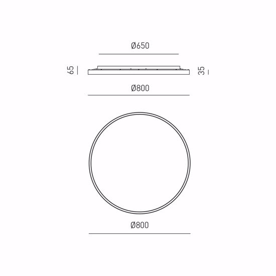 Gea luce aela p-g bianco plafoniera led 72w 3000k 4000k