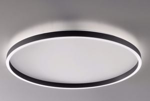 Gea luce aela p-g nero plafoniera led 72w 3000k 4000k