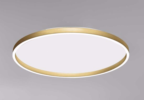 Plafoniera aela p-g oro gea luce led 72w 3000k 4000k