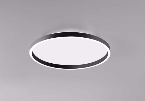 Gea luce plafoniera aela p-m nero led 60w 3000k 4000k