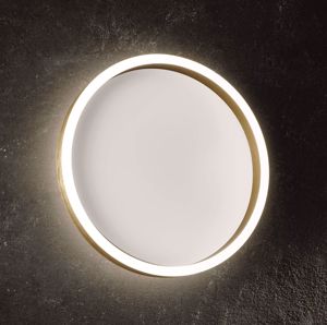 Gea luce aela p-m oro plafoniera design led 60w 3000k 4000k