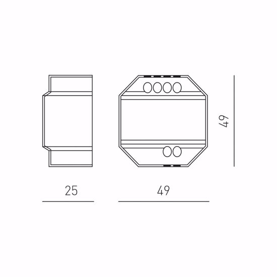 Dimmer push 300w gdi002 gea luce