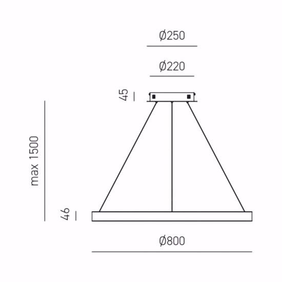 Lampadario a sospensione criseide sg bianco gea luce led 80w 3000k