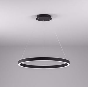 Lampadario criseide s-g nero gea luce led 80w 3000k per soggiorno