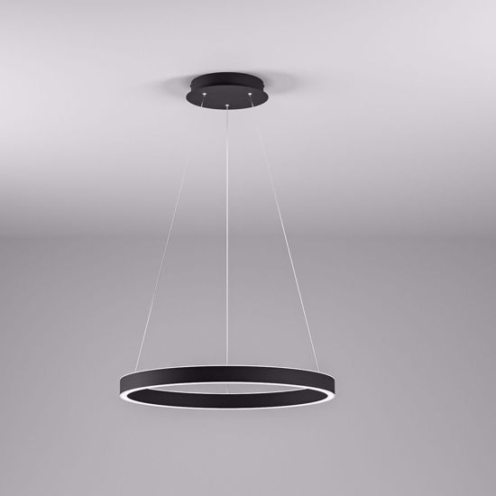 Criseide s-p nero gea luce lampadario moderno per soggiorno