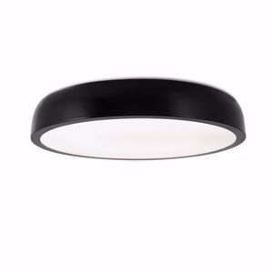 Plafoniera moderna led 42w 2700k nera rotonda