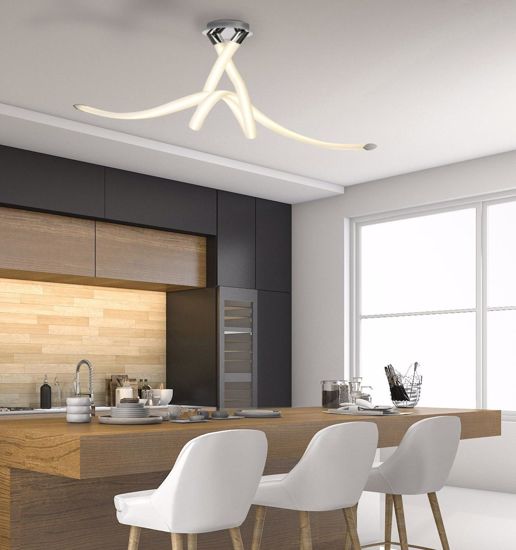 Plafoniera led 50w 3000k design per soggiorno moderno