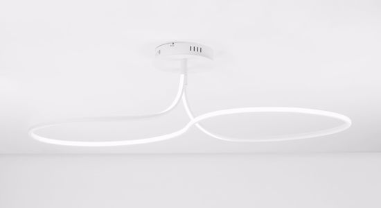 Plafoniera design per camera da letto moderna bianca led 3000k