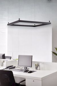 Lampadario design quadrato moderno nero led 3000k dimmerabile