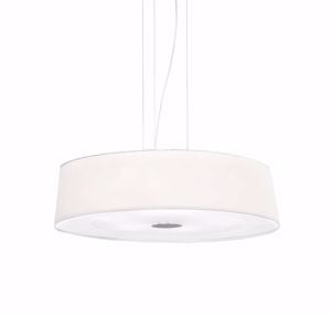 Hilton sp4 round ideal lux lampadario tondo 50cm bianco per cucina