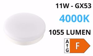 Lampadina toplight gx53 led 11w 4000k ottica 120&deg; 1055 lumen