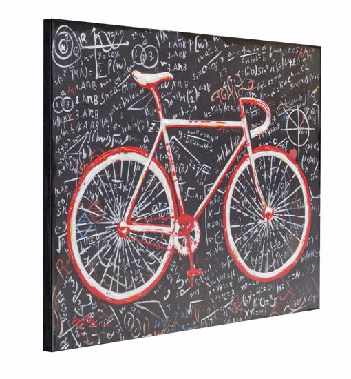 Quadro moderno bici da corsa 90x120 dipinto decorato