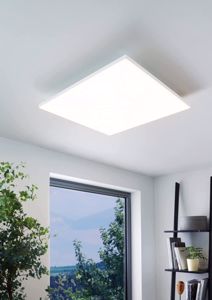 Plafoniera led 30x30 11w 4000k quadrata moderna bianca