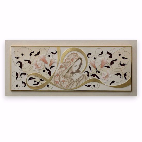 Capezzale classico maternita&apos; oro 155x65 quadro per camera da letto