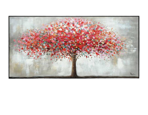 Quadro moderno albero dell&apos;armonia 160x80 dipinto su tela per soggiorno