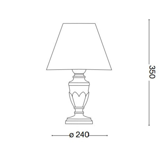 Ideal lux firenze tl1 abat jour dada camera da letto bianco decoro foglia oro