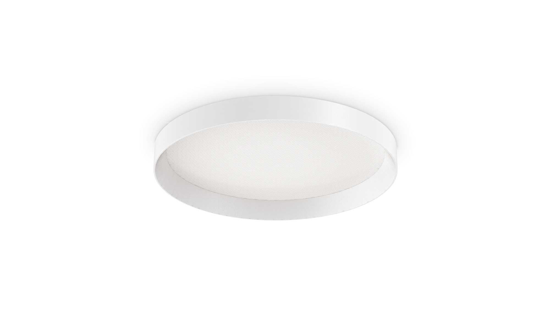 Ideal lux fly pl d45 plafoniera rotonda bianca led 4000k