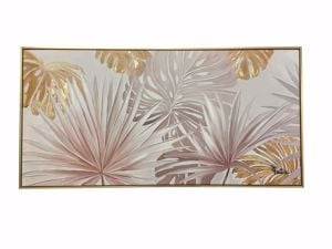 Quadro moderno dolce foresta 120x60 cornice oro per soggiorno