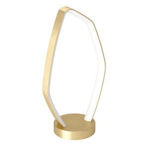 Lampada da tavolo oro led 11w 3000k design moderna