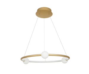 Lampadario a sospensione design oro per soggiorno moderno