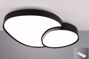 Plafoniera per soffitto led da 2700k a 6500k   nera