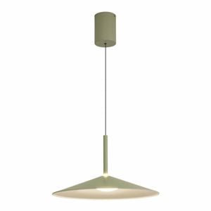 Lampadario verde saliscendi per cucina moderna 47cm led 16w 3000k