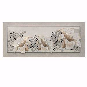 Quadro fiori per soggiorno moderno 155x65